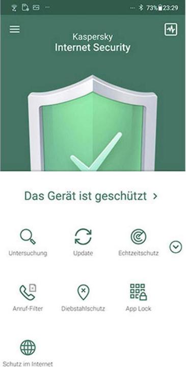 Immagine prodotto Kaspersky Internet Security + Android Security 2020 (1 Utente, 12 mesi)