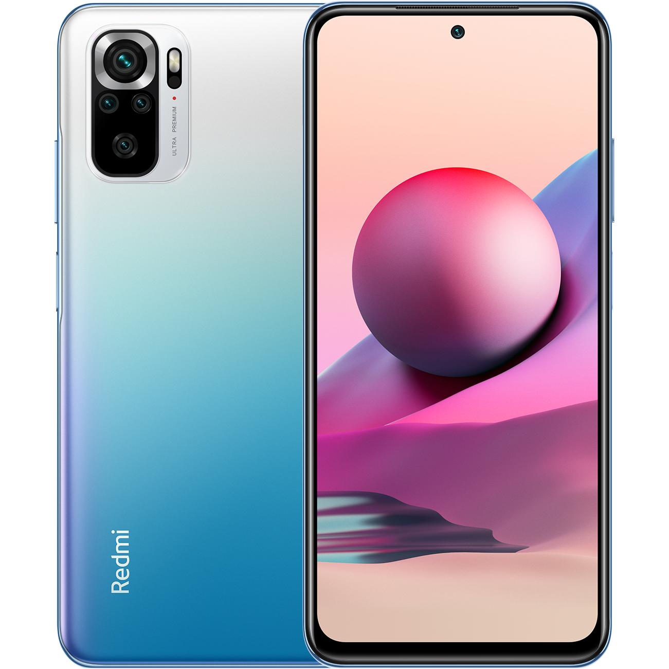 Xiaomi Redmi Note 10S (128 GB, Ocean Blue, 6.43", Dual SIM, 64 Mpx, 4G), Smartphone, Blau