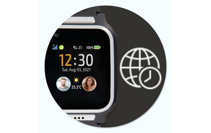 Produktbild Shelly Smartwatch 4 Schwarz/Grau (41 mm, 4G)