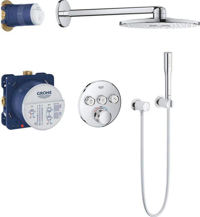 Actual product image Grohe Grohtherm SmartControl shower system UP with Rainshower SmartActive 310