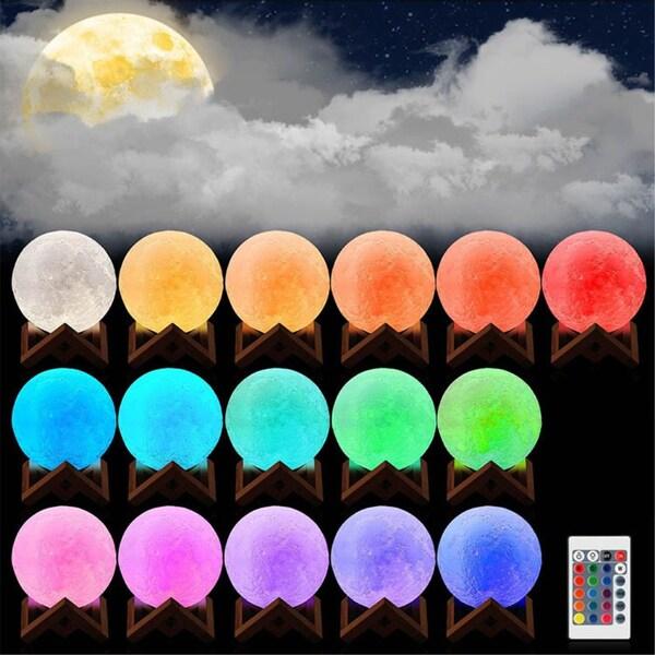 Actual product image MU Classic 3D moon lamp
