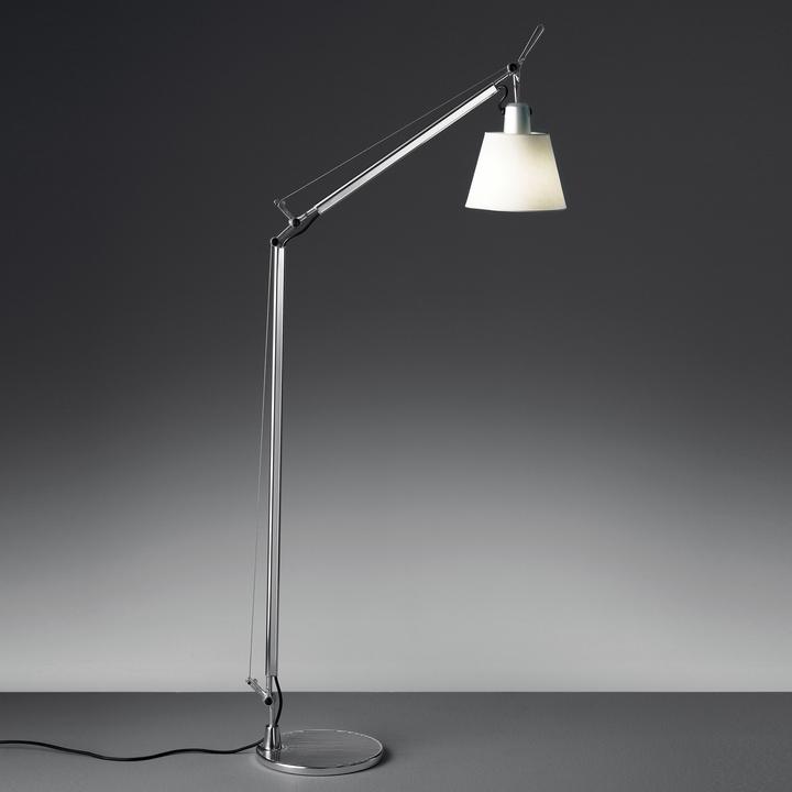 Actual product image Artemide Tolomeo Lettura Basculante floor lamp in silk satin (E27)