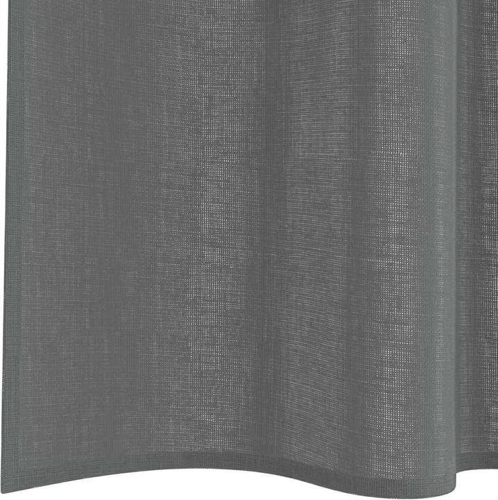 vidaXL Voile Vorhänge mit Stangentaschen 2 Stk. Dunkelgrau (140 x 260 cm)