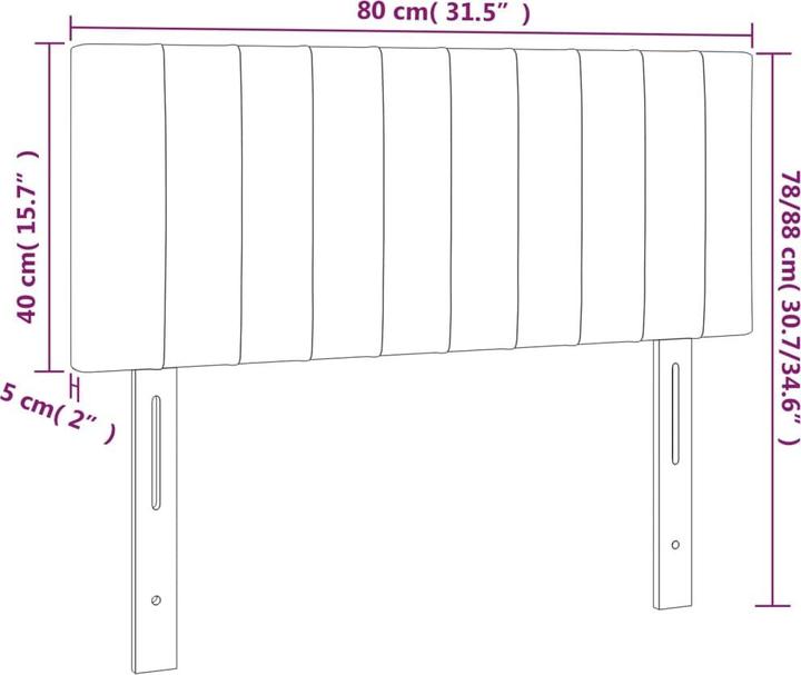 Image du produit vidaXL Laureen (80 x 5 x 88 cm)