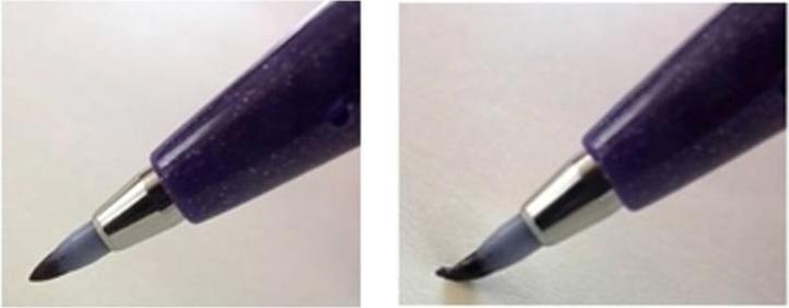 Actual product image Pentel Brush Sign Pen, Fibre Pen (Multicoloured, 7 x)