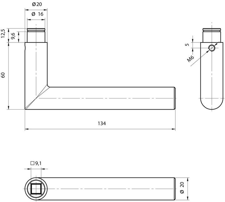 Actual product image Mega Door handle (Door handle)
