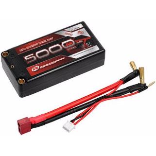 Robitronic LiPo Pack Shorty 5000mAh 2S 100C 5mm Buchse (7.40 V, 5000 mAh)