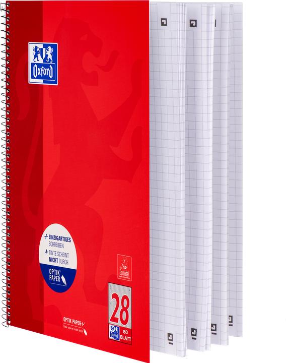 Produktbild Oxford Collegeblock (A4+, Kariert, Kein Einband)