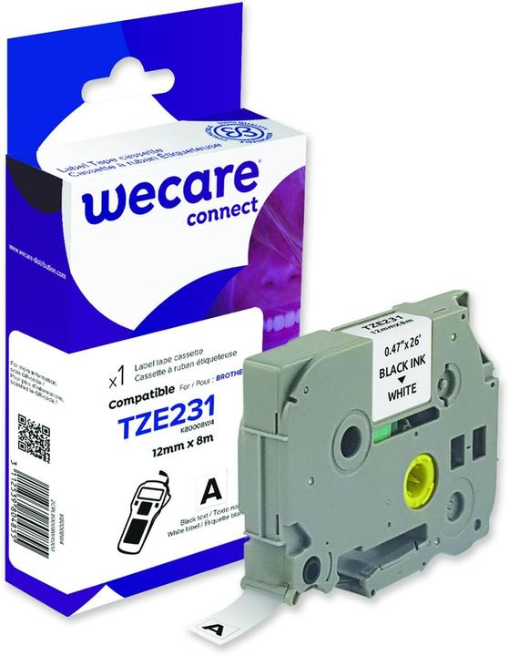 Wecare Schriftband kompatibel zu Brother TZE-231