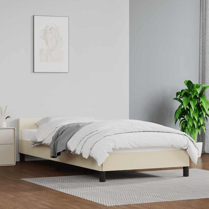 Actual product image vidaXL Bettgestell mit Kopfteil (90 x 200 cm)