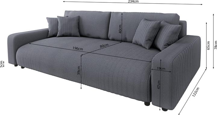 Actual product image Ropez Sara (Sofa bed)