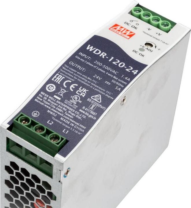 Produktbild MeanWell Hutschienen Netzteil (DIN Rail) Schaltnetzteil DIN Schiene