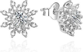 Immagine prodotto Agato - Sparkling silver earrings with zircons AGT-E008PW (Argento 925)