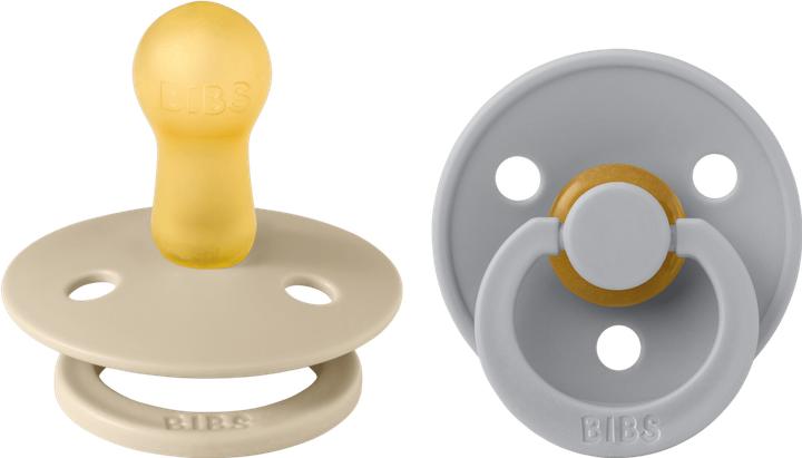 Image du produit Bibs Sucette Colour Latex (ronde, 6-18 mois), Cloud & Vanilla (2 x, 6 - 12 M.)