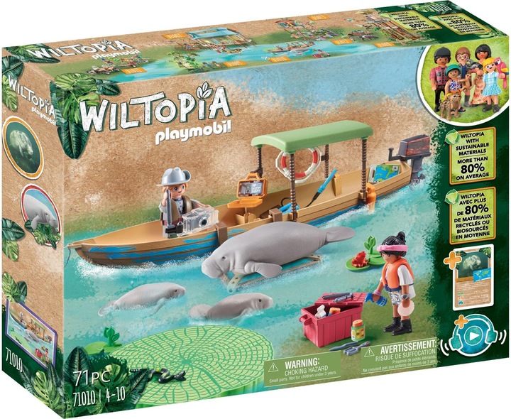 Actual product image Playmobil Boat trip to the manatees (71010, Playmobil Wiltopia)