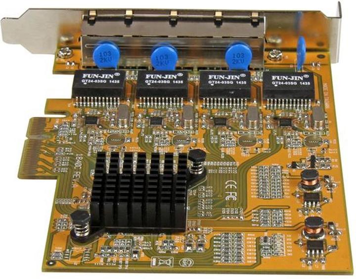 Produktbild StarTech 4 Port Gigabit PCIe Network Card (Ethernet, RJ45)