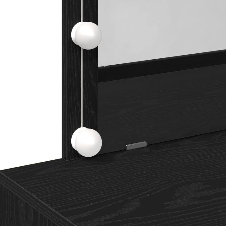 Image du produit VidaXL Coiffeuse avec LED Chêne noir 100x40x120 cm (100 x 40 x 120 cm)