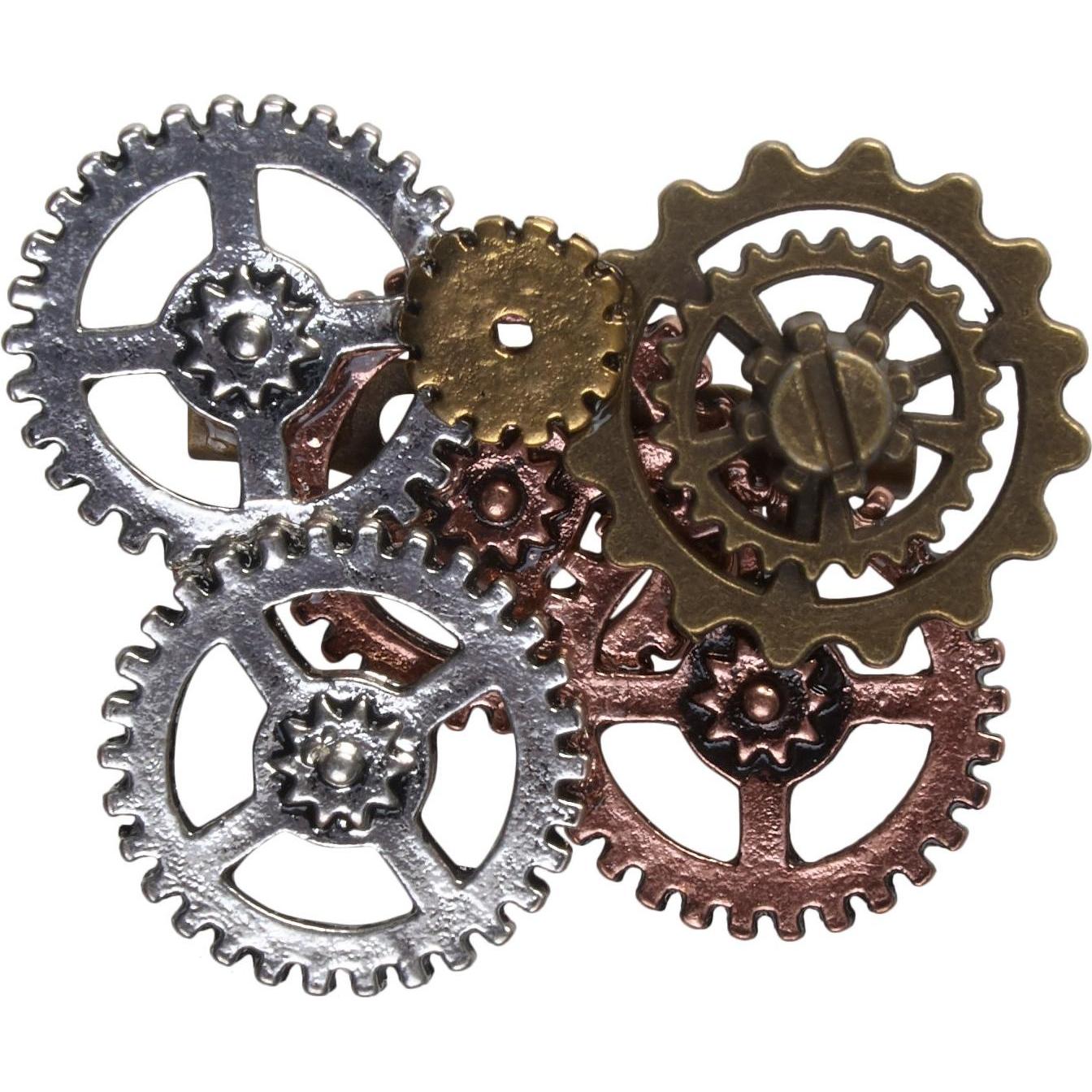 Metamorph Steampunk-Brosche