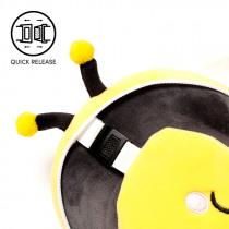 Actual product image Puckator Relaxeazzz Plush Adorabugs Bee Round Travel Pillow & Eye Mask (Head & neck pillow)