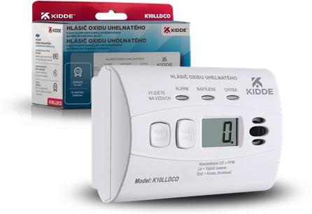 Actual product image Kidde K10LLDCO CO detector / moisture-resistant