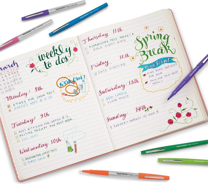 Produktbild Paper Mate Faserschreiber Flair 8er Trop.Vacation M (multicolour, 8 x)