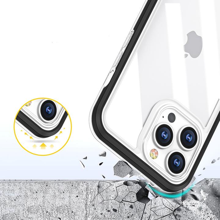 Produktbild Hurtel Klare 3in1 Hülle für Samsung Galaxy A03 Silikonhülle mit Rahmen blau (Samsung Galaxy A03)