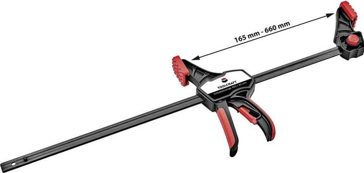 Produktbild Toolcraft Einhandzwinge 450 x 85 mm 2er Set (450 mm)