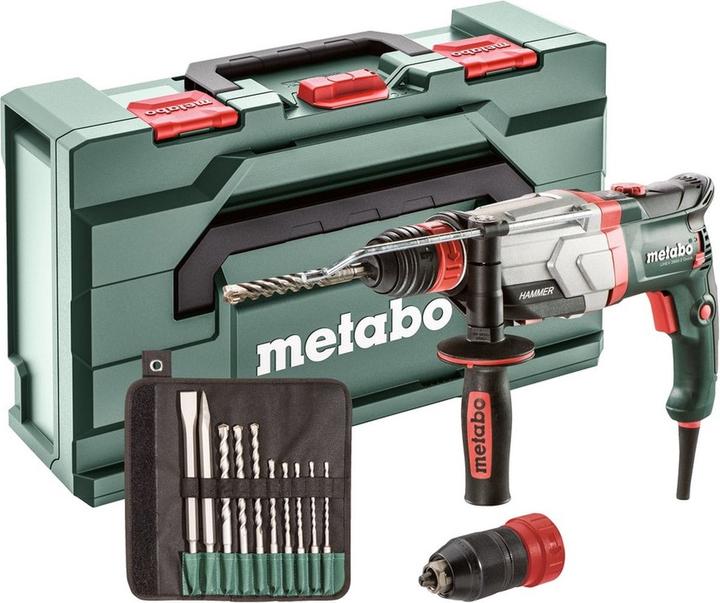 Metabo SDS-Plus Multihammer UHEV 2860-2 Quick Set +Bohrer-/Meisselsatz (10-tlg.) (Netzbetrieb)