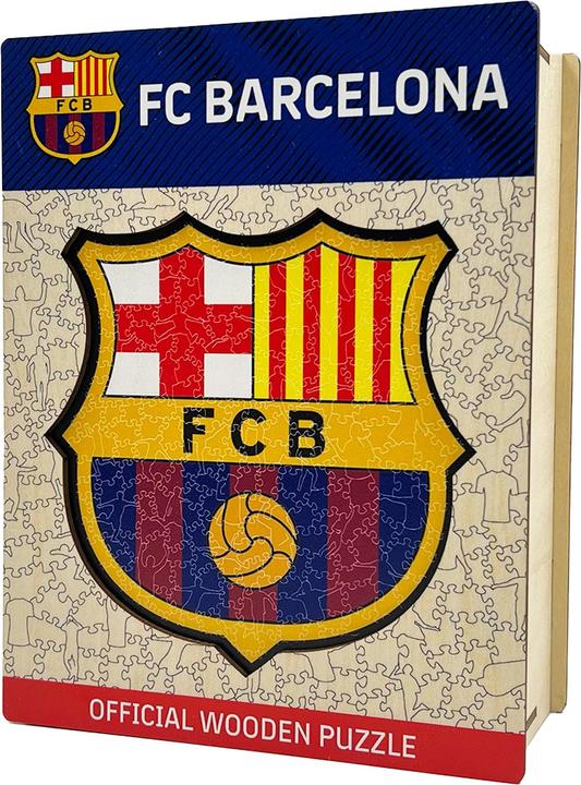 Actual product image Iconic FC Barcelona - Logo - Wooden Puzzle Size M (270 pieces) (270 pieces)