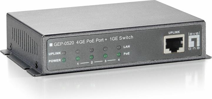 Produktbild LevelOne Level One GEP-0520: 5Port Gb PoE Switch (5 Ports)