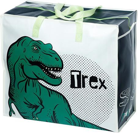 Produktbild Bekos Grosse Aufbewahrungstasche aus recyceltem Plastik – Dino T-Rex & Roar (55 cm)
