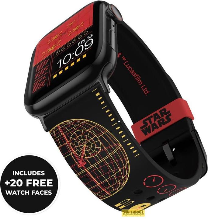 Immagine prodotto Moby Fox Bracciale Star Wars per smartwatch Death Star Trench Run (Silicone, Apple Watch)