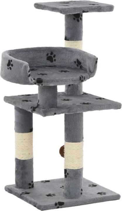 Actual product image vidaXL Kratzbaum (65 cm, Grey with paw pattern)