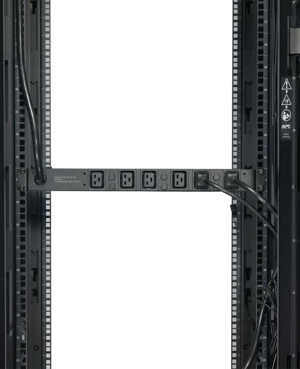 Produktbild APC Rack PDU Basic 1U 32A 22kW 400V (6)C19 Cord Length (2.5 meter) IEC309
