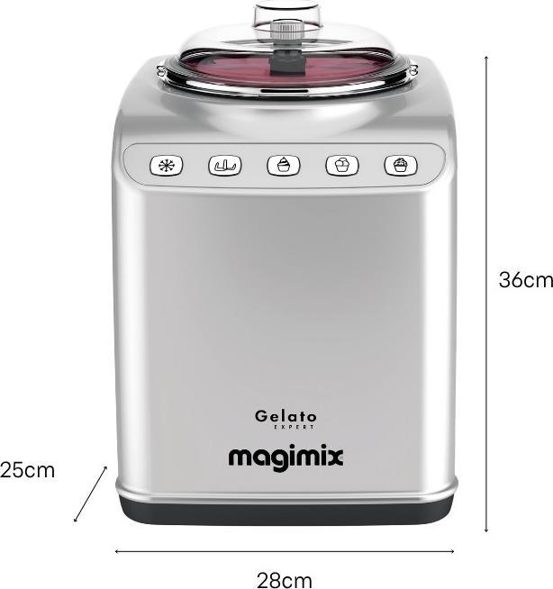 Productafbeelding Magimix - Gelato Expert - Zelf vriezende IJsmachine - Schepijs - Softijs - Grantit - 3 automatische