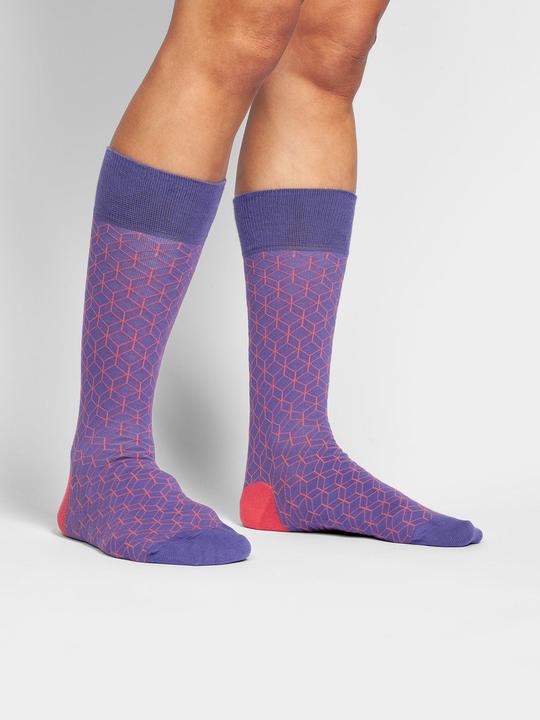 Actual product image DillySocks Bold Red Lining (Single pack, 36 - 40)