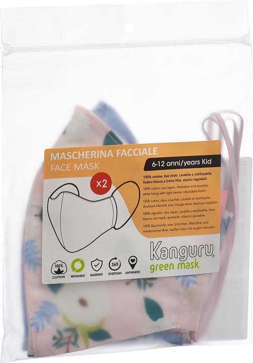 Actual product image Kanguru Green protective mask for girls (2 pcs) (2 x)