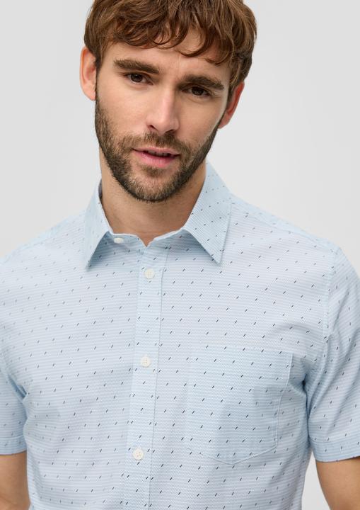 Immagine prodotto S.Oliver Hemd Slim Fit: Kurzarmhemd mit aufgesetzter Tasche (M)
