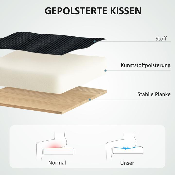 Produktbild Homcom Bürostuhl Netzstoff, Kunststoff Schwarz
