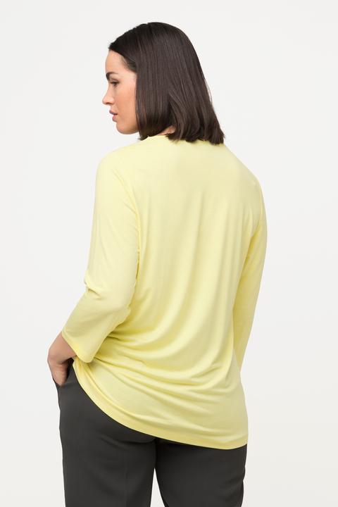 Immagine prodotto Ulla Popken Maglia classica con aperture, scollo a girocollo e maniche a 3/4 (50, 52)