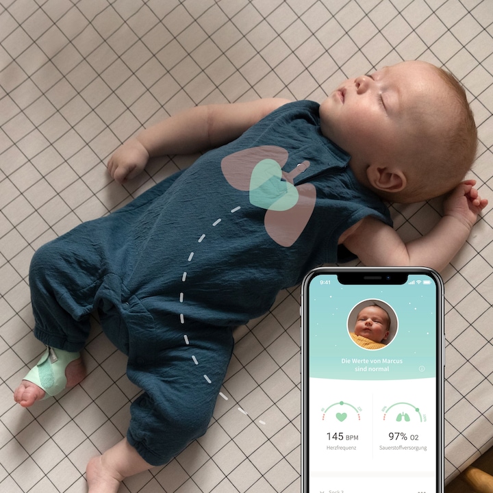 Immagine prodotto Owlet Calzino intelligente 3 (Audio del baby monitor, 30 m)