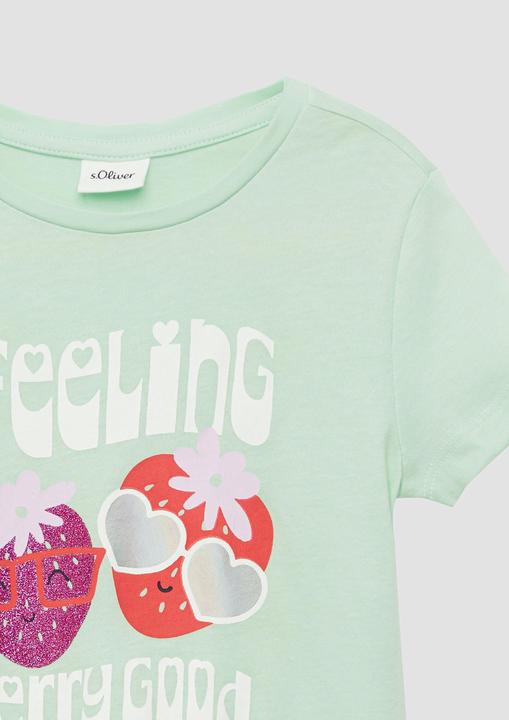 Produktbild S.Oliver T-Shirt Jersey-T-Shirt im Loose Fit mit Effektprint (128, 134)