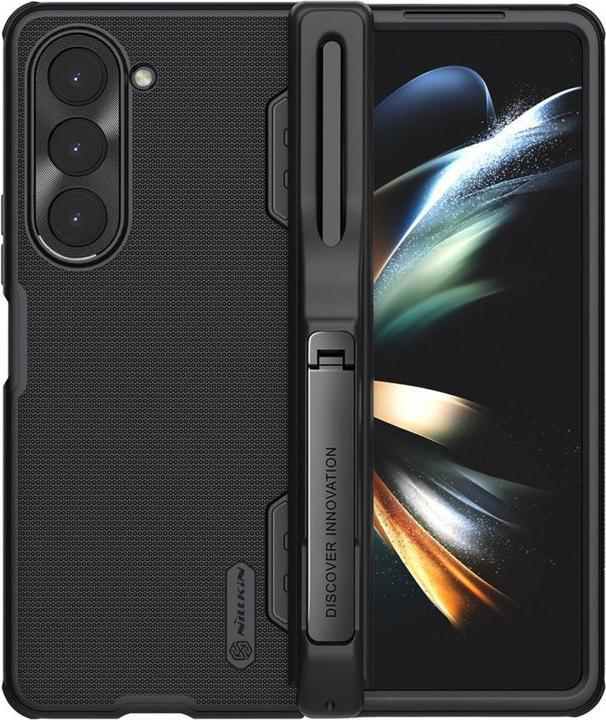 Actual product image Nillkin Super Frosted FOLD Slot+Stand Back Cover for Samsung Galaxy Z Fold 5 Black (Samsung Galaxy Z Fold5)