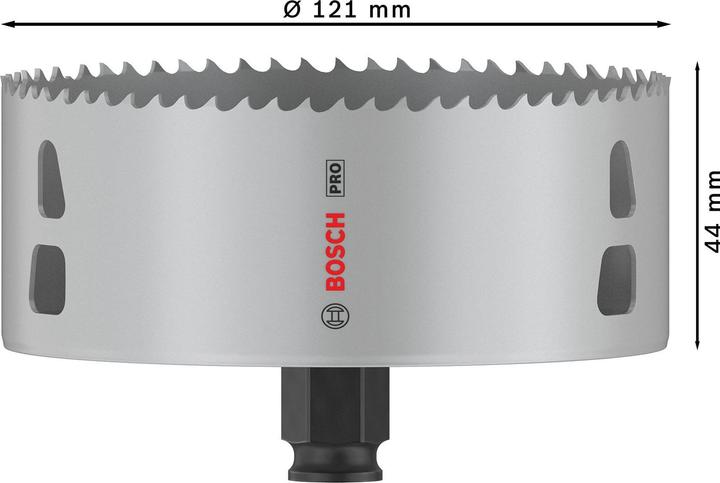 Actual product image Bosch Professional Zubehör PRO Multi Material PC Plus Lochsäge (121 mm)