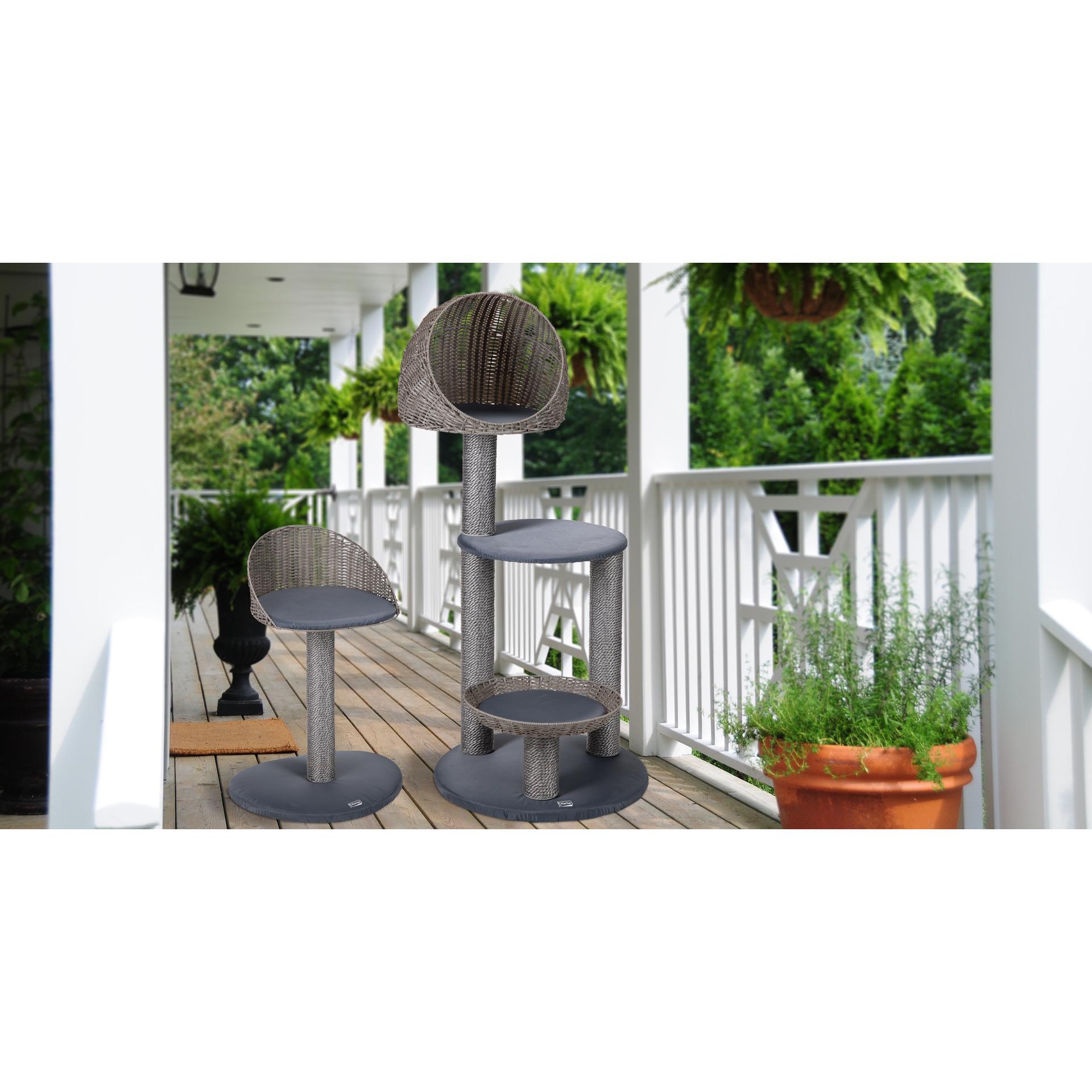 Thumbnail - Karlie Outdoor Kratzbaum II (129.50 cm, Grey), Katzenbaum