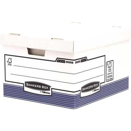 Thumbnail - Bankers Box, Dokumentenablage, BankersBox Archivbox 29.4x38.7x44.5cm blau/weiss 10VE