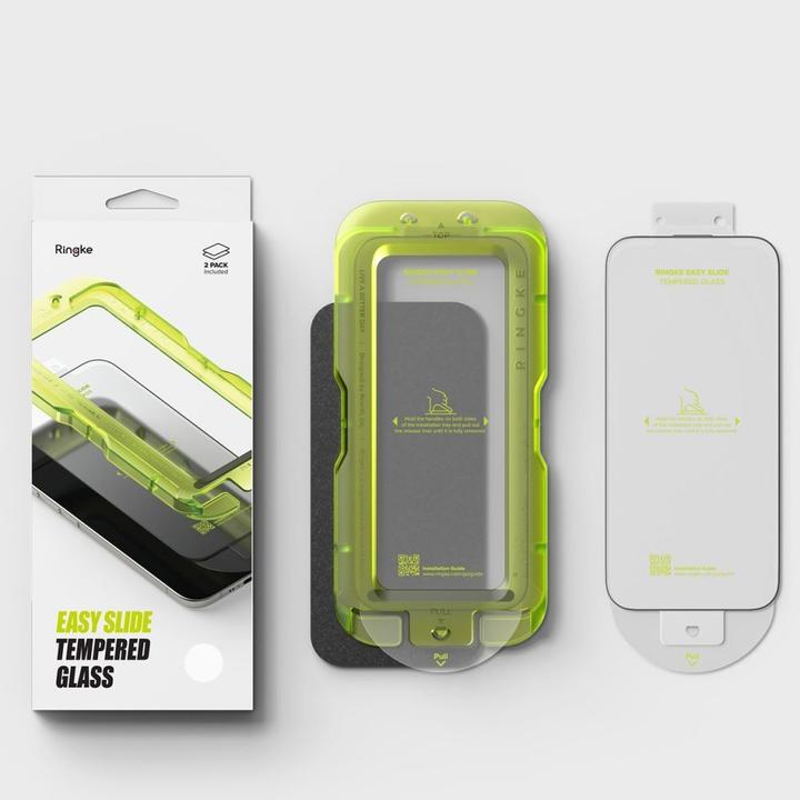 Actual product image Ringke - Easy Slide Tempered Glass (2 pack) - iPhone 17 Air - Clear (2 pcs., Apple iPhone 17, Apple iPhone Air)