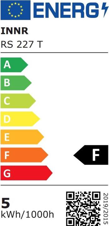 Energy Label Innr Spot (GU10, 5 W, 420 lm, 2 x, F)
