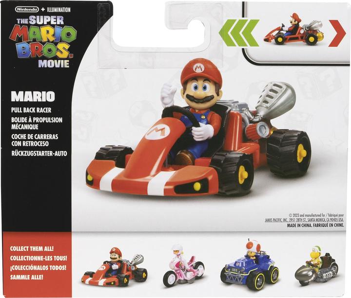 Image du produit Jakks Pacific Super Mario Movie - Figure w/ Kart - Mario (6 cm) (417684)
