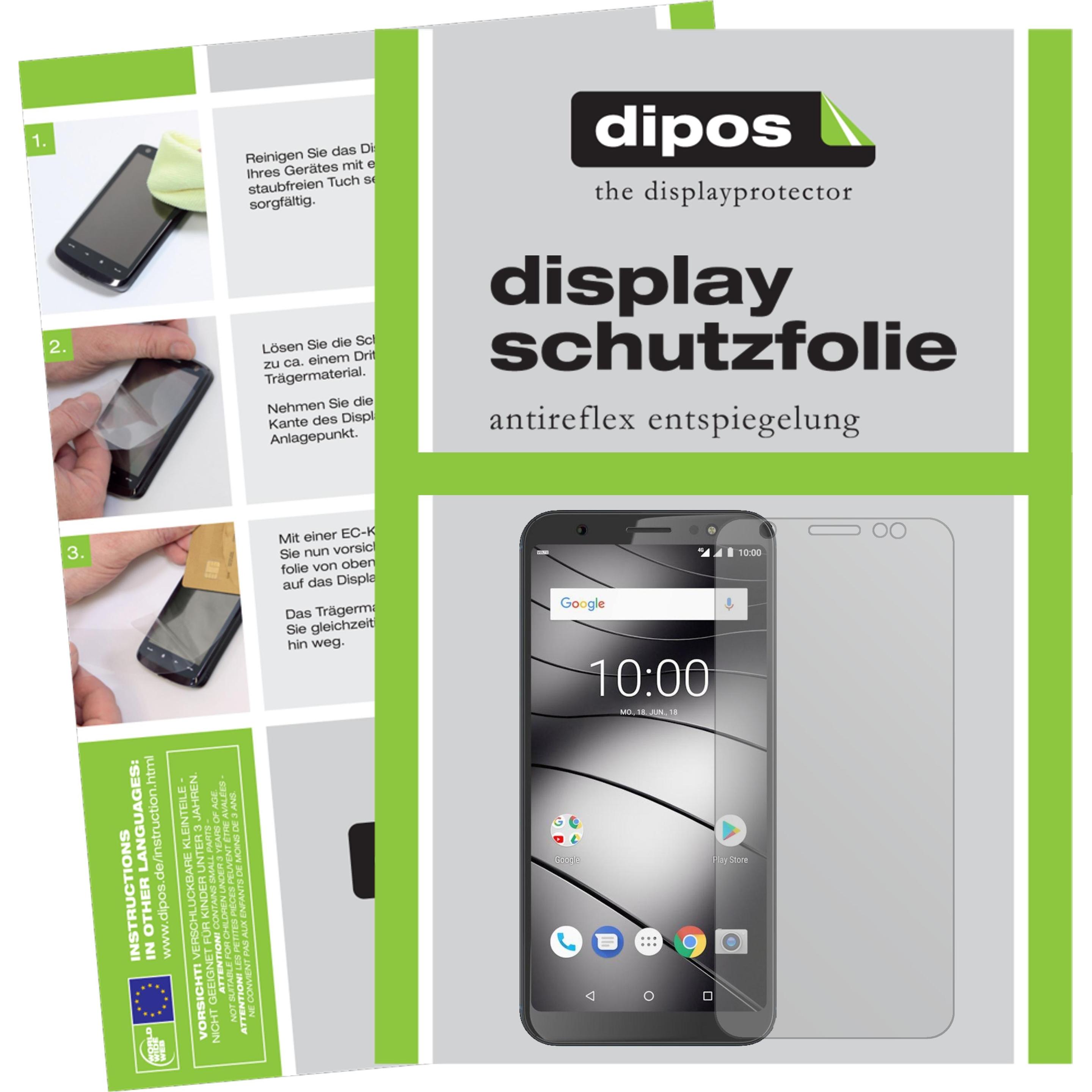 Dipos Displayschutzfolie Antireflex (5 Stück, Gigaset GS185), Smartphone Schutzfolie, Transparent
